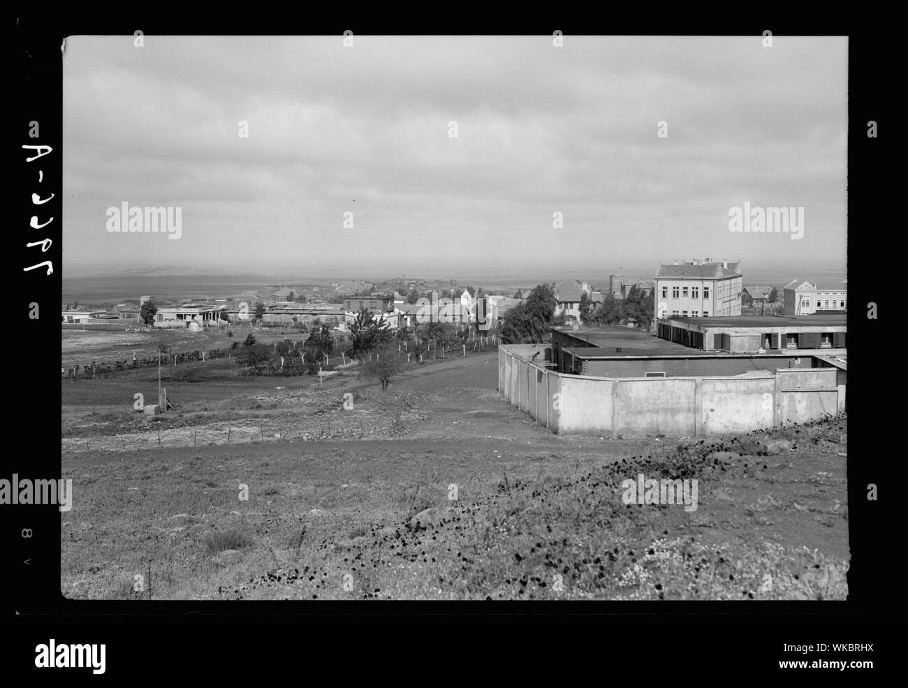 Jebel el-Drusi & Hauran. Soueida. Vista generale dall'est Foto Stock