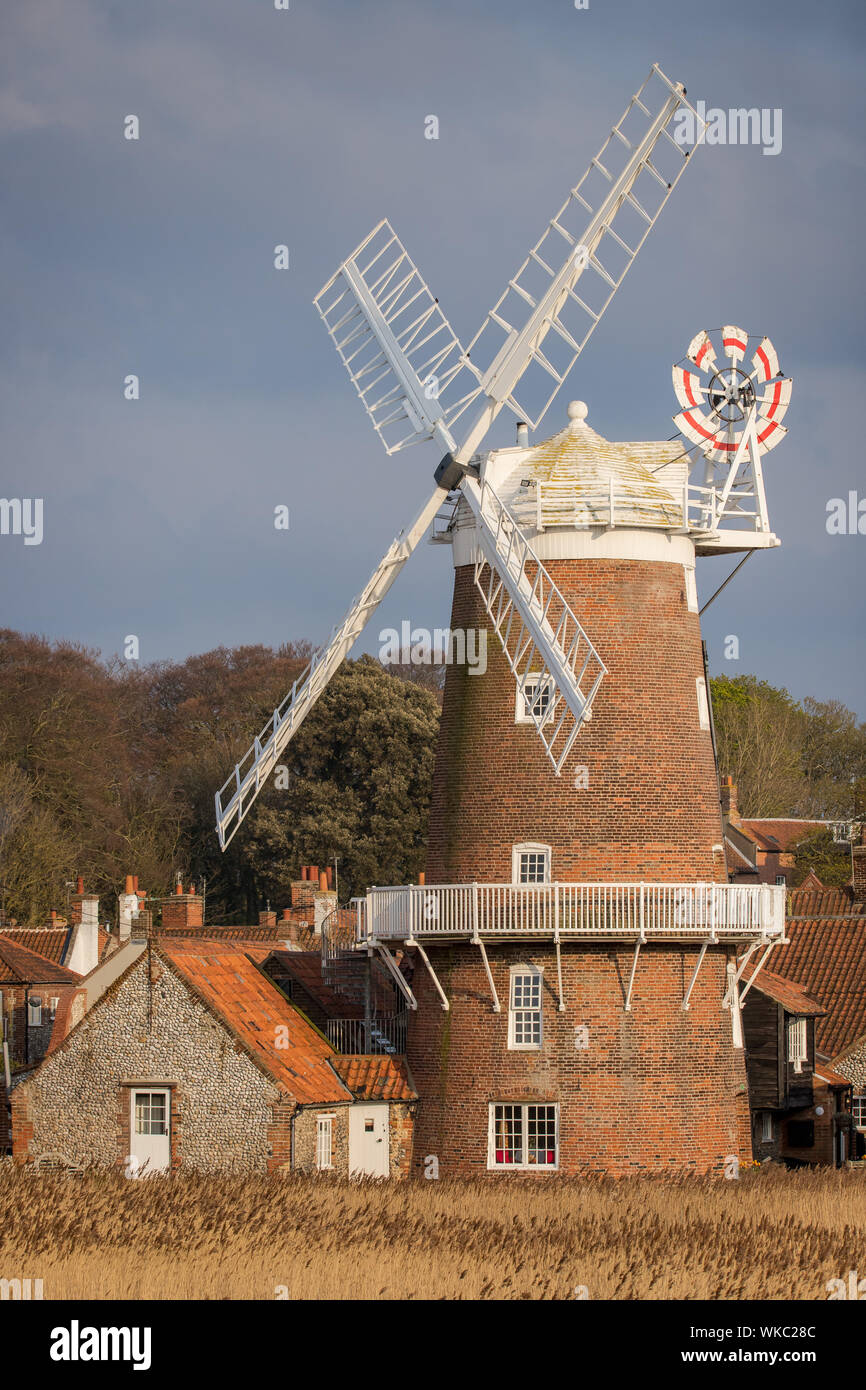 Cley windmill Cley-next-mare del Nord di Norfolk, Inghilterra Foto Stock