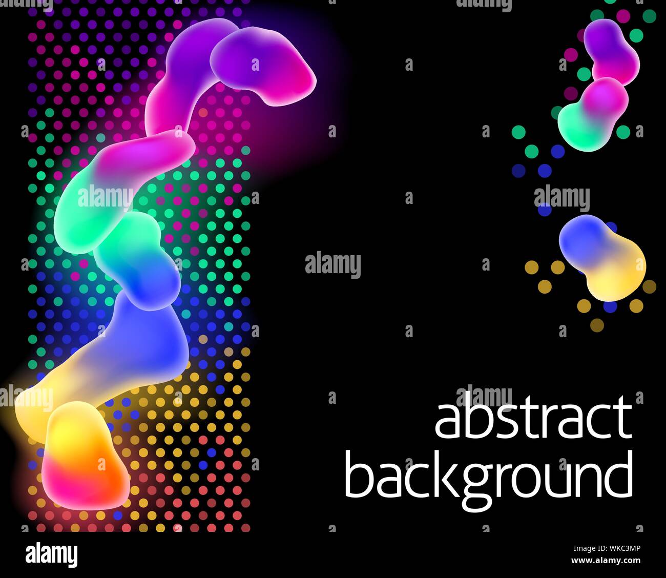 Un arcobaleno di neon colore sfondo astratto design Illustrazione Vettoriale