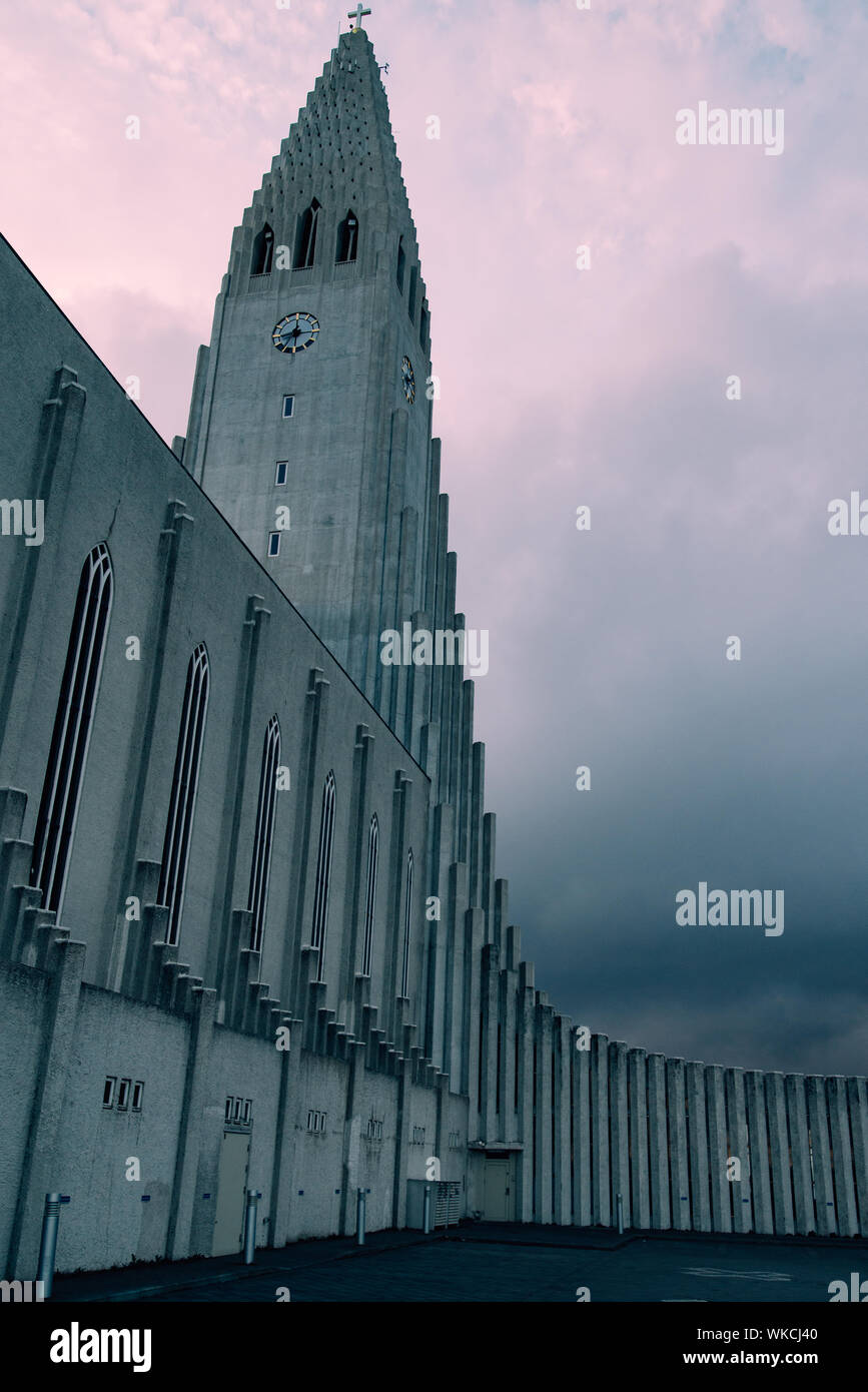 Cattedrale di Reykjavík Foto Stock