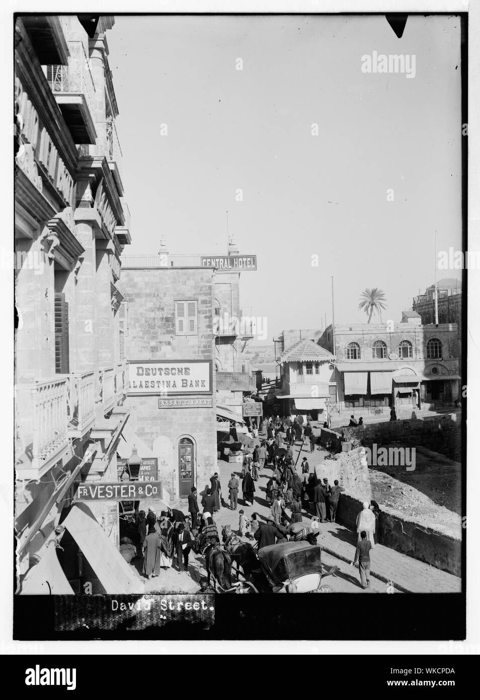 Gerusalemme (El-Kouds). David Street Foto Stock