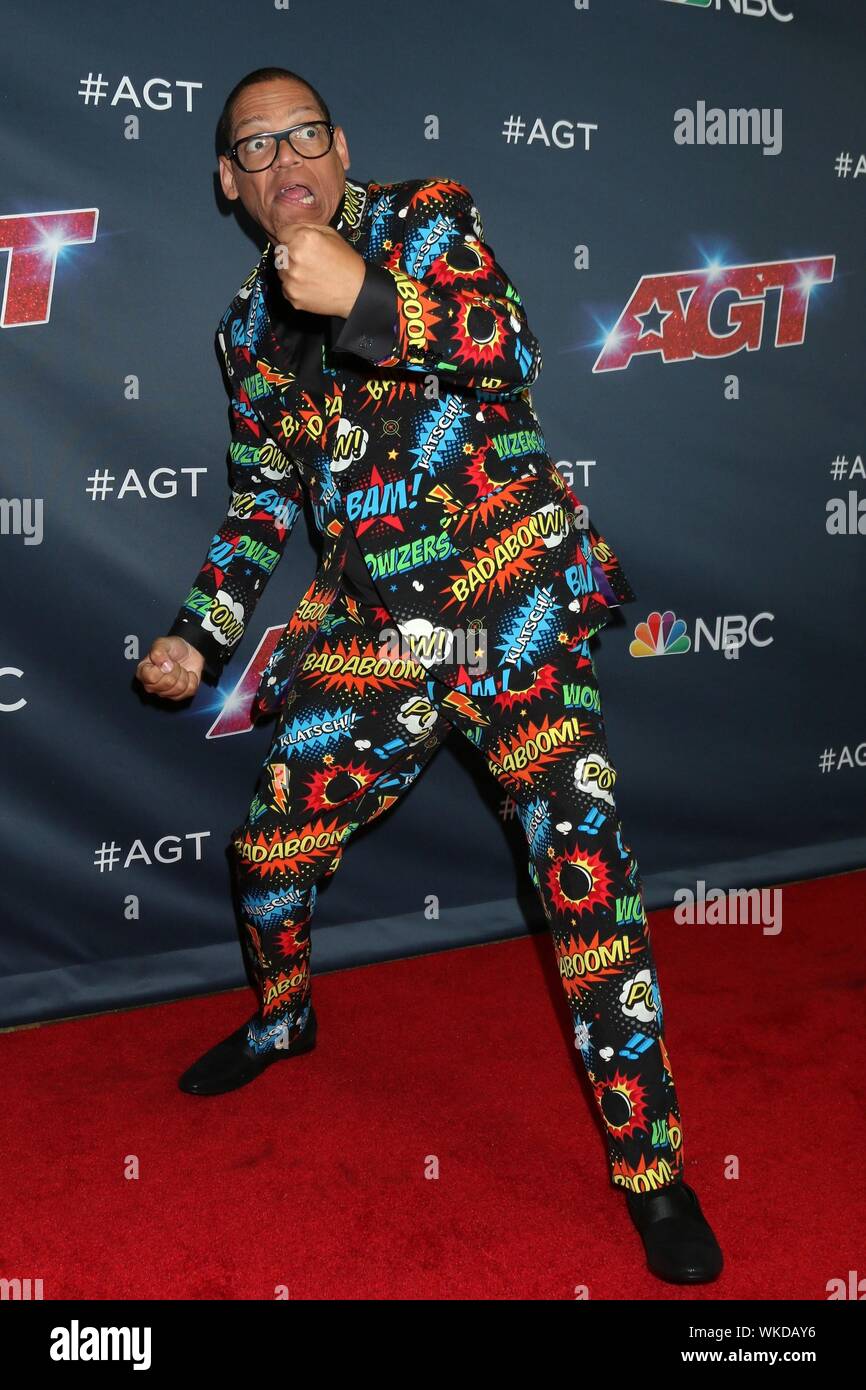 Greg Morton presso gli arrivi per America's Got Talent Live Screening, Dolby Theatre a Hollywood e Highland Center, Los Angeles, CA il 3 settembre 2019. Foto di: Priscilla concedere/Everett Collection Foto Stock