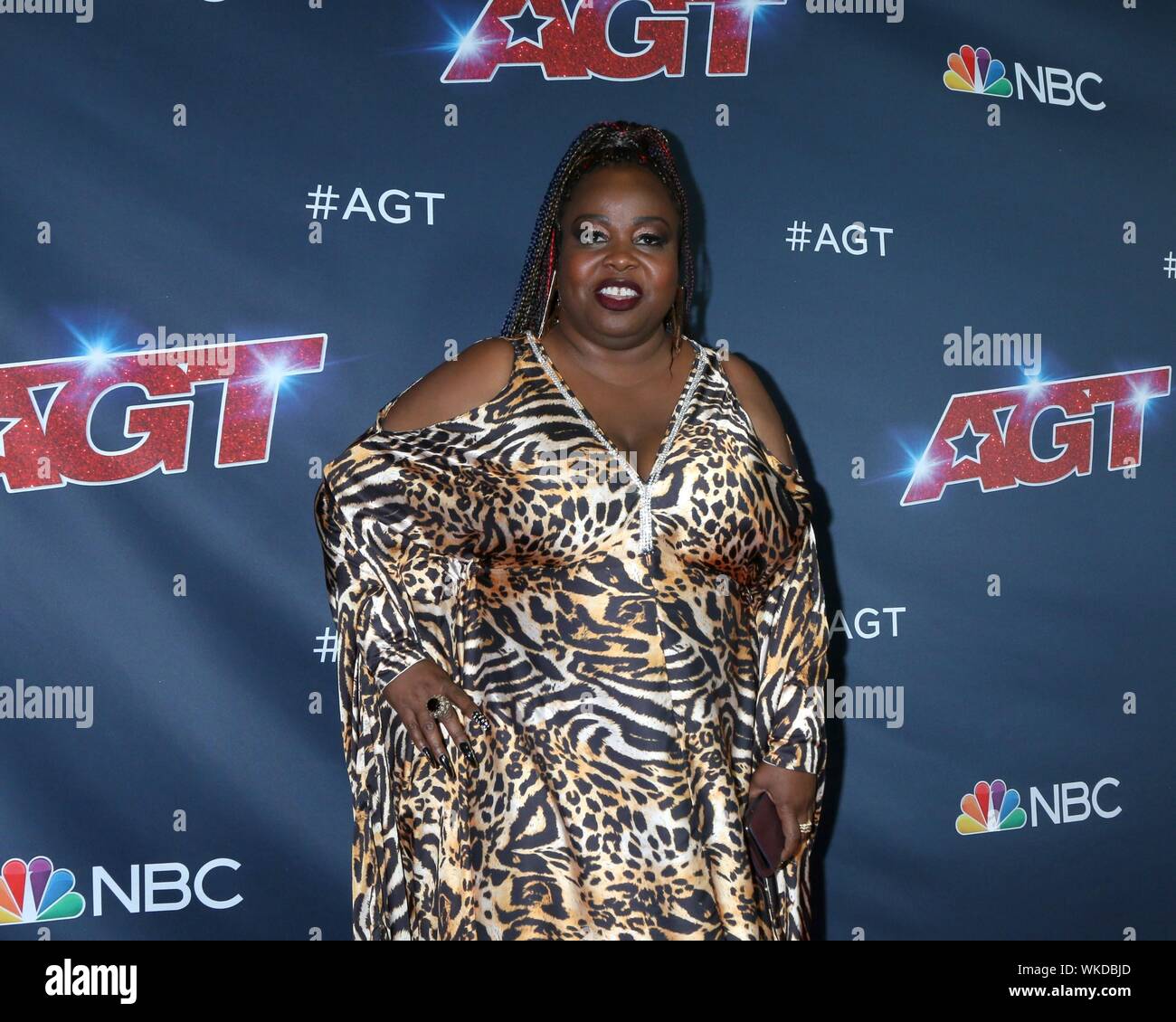 Jackie favoloso presso gli arrivi per America's Got Talent Live Screening, Dolby Theatre a Hollywood e Highland Center, Los Angeles, CA il 3 settembre 2019. Foto di: Priscilla concedere/Everett Collection Foto Stock