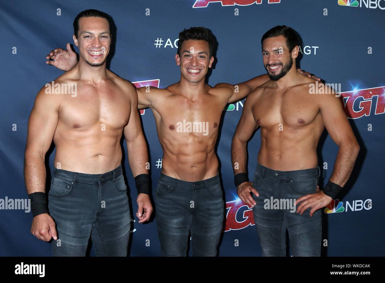 Messoudi fratelli presso gli arrivi per America's Got Talent Live Screening, Dolby Theatre a Hollywood e Highland Center, Los Angeles, CA il 3 settembre 2019. Foto di: Priscilla concedere/Everett Collection Foto Stock