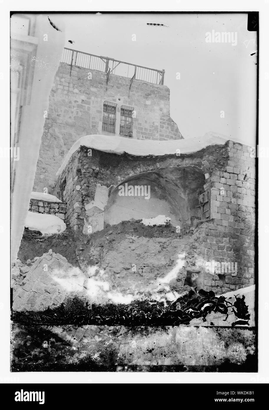Gerusalemme nella neve. 1921 Foto Stock