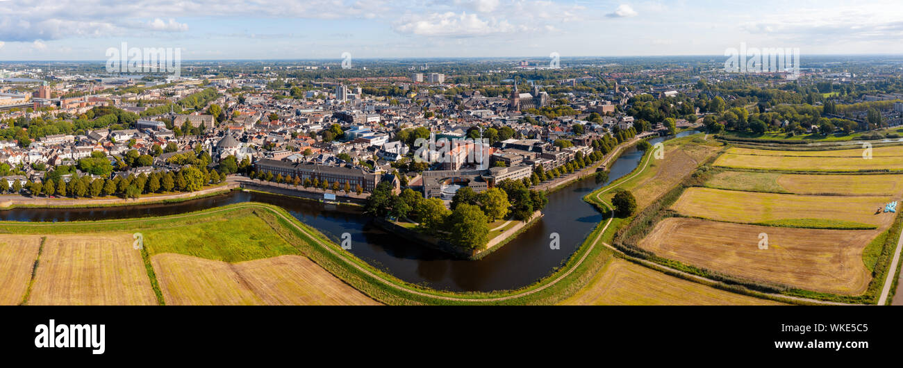 Den Bosch con Het Bossche Broek dall'aria Foto Stock