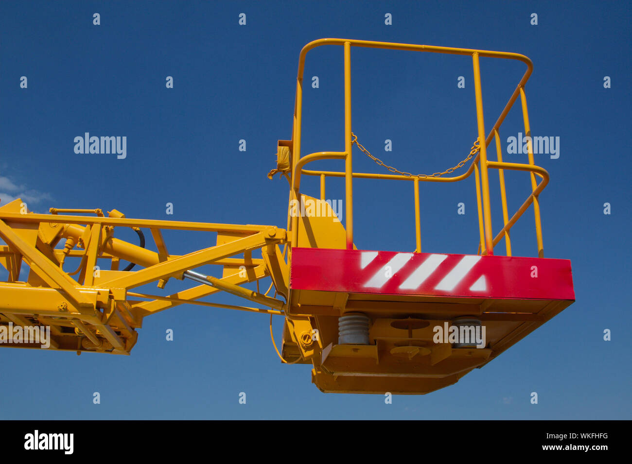 Non vi sono speciali automobili per prestazioni di opere a grande altezza Foto Stock