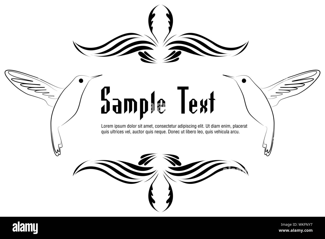 Illustrazione del vettore di floral background su sfondo bianco Foto Stock