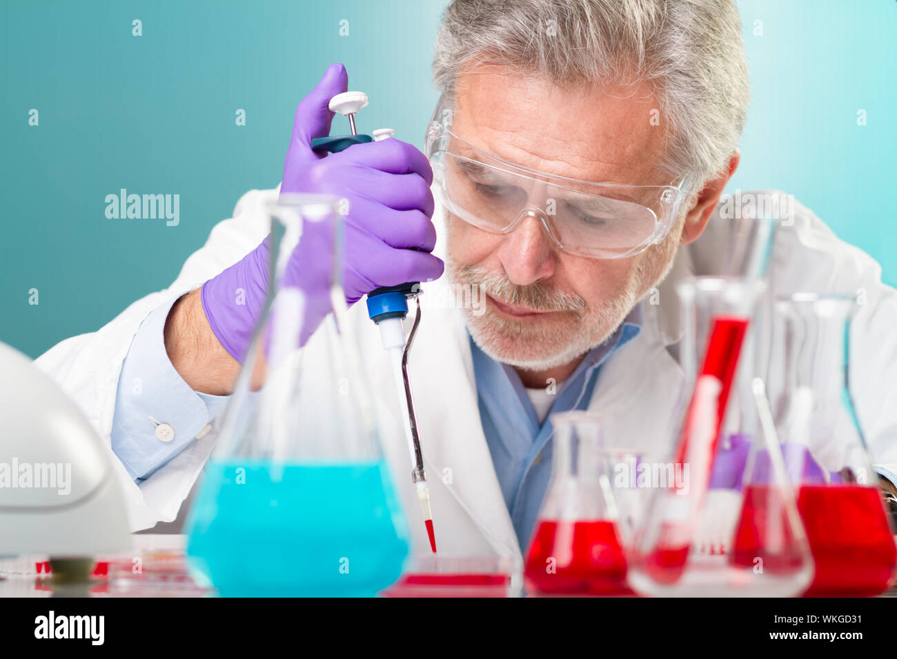 La ricerca scientifica sulla vita. Foto Stock