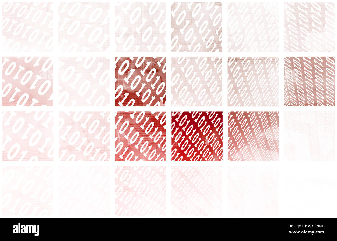 Flusso binario delle tecnologie dell'informazione tecnica di comunicazione Foto Stock