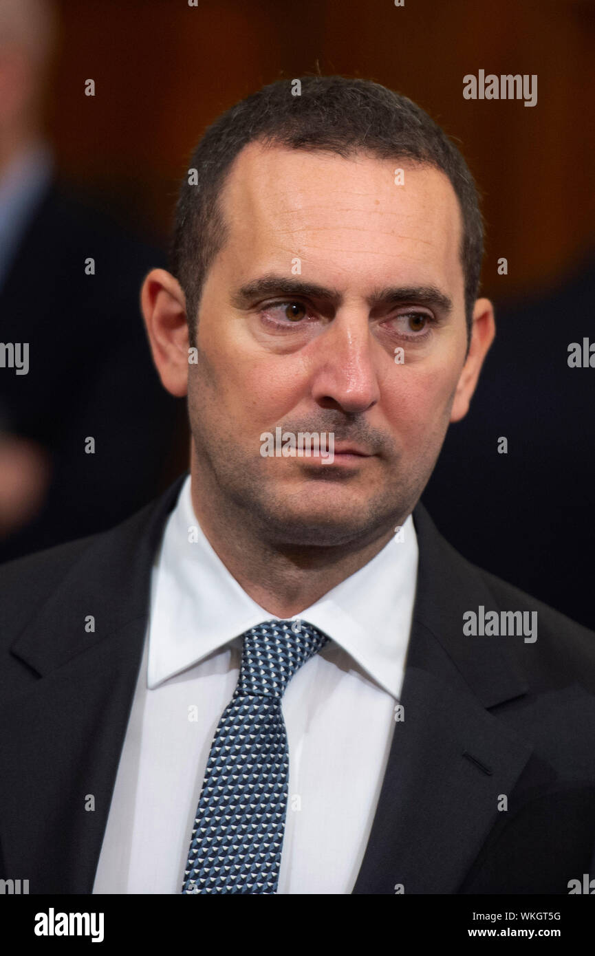 Vincenzo Spadafora duranti il giuramento dei nuovi sottosegretari a Palazzo Chigi' Ph. © Luigi Mistrulli (Luigi Mistrulli/fotogramma, Roma - 2018-06-13) p.s. la foto e' utilizzabile nel rispetto del contesto in cui e' stata scattata, e senza intento diffamatorio del decoro delle persone rappresentate Foto Stock