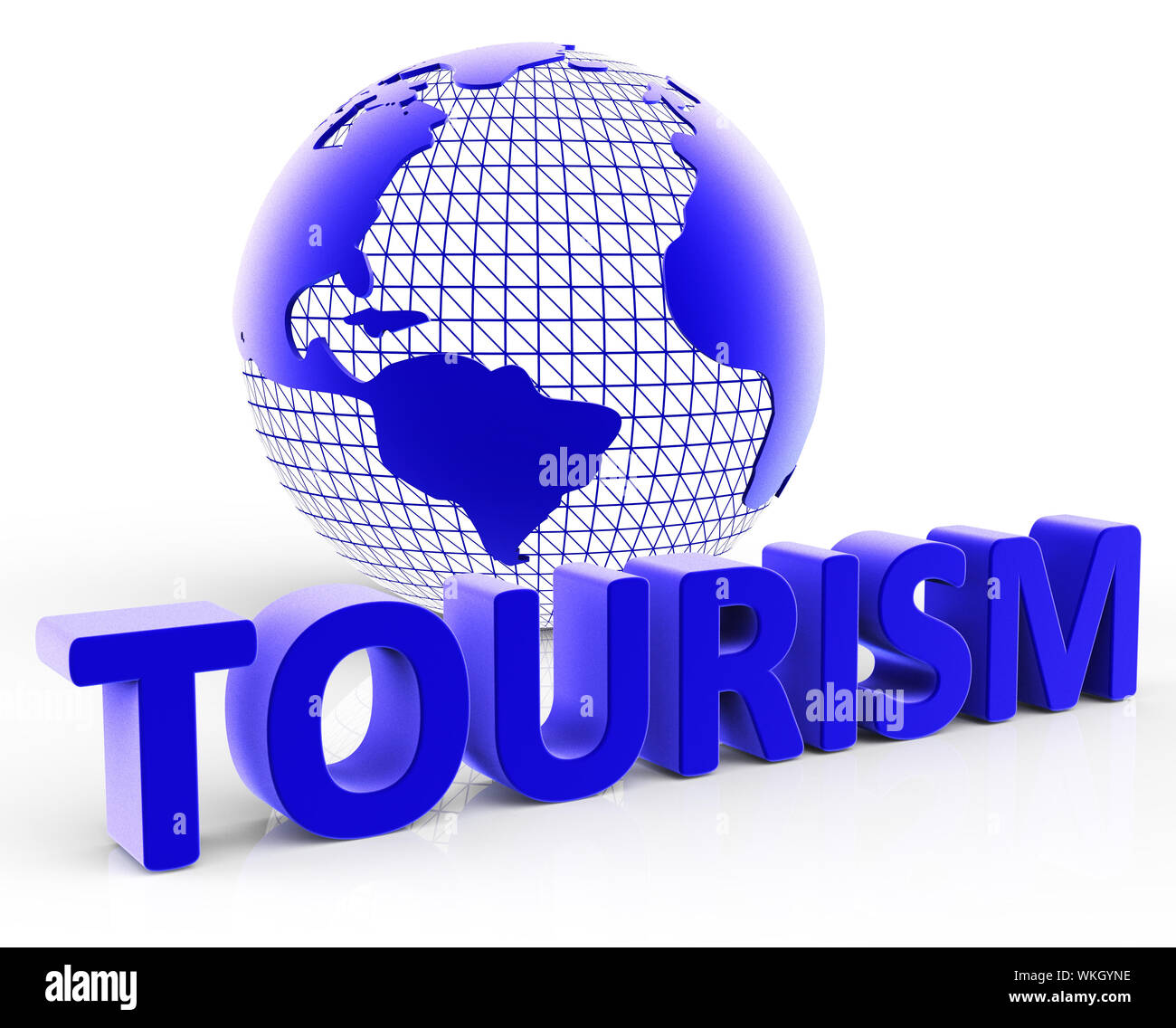 Turismo globale significato globo terrestre e in tutto il mondo Foto stock  - Alamy