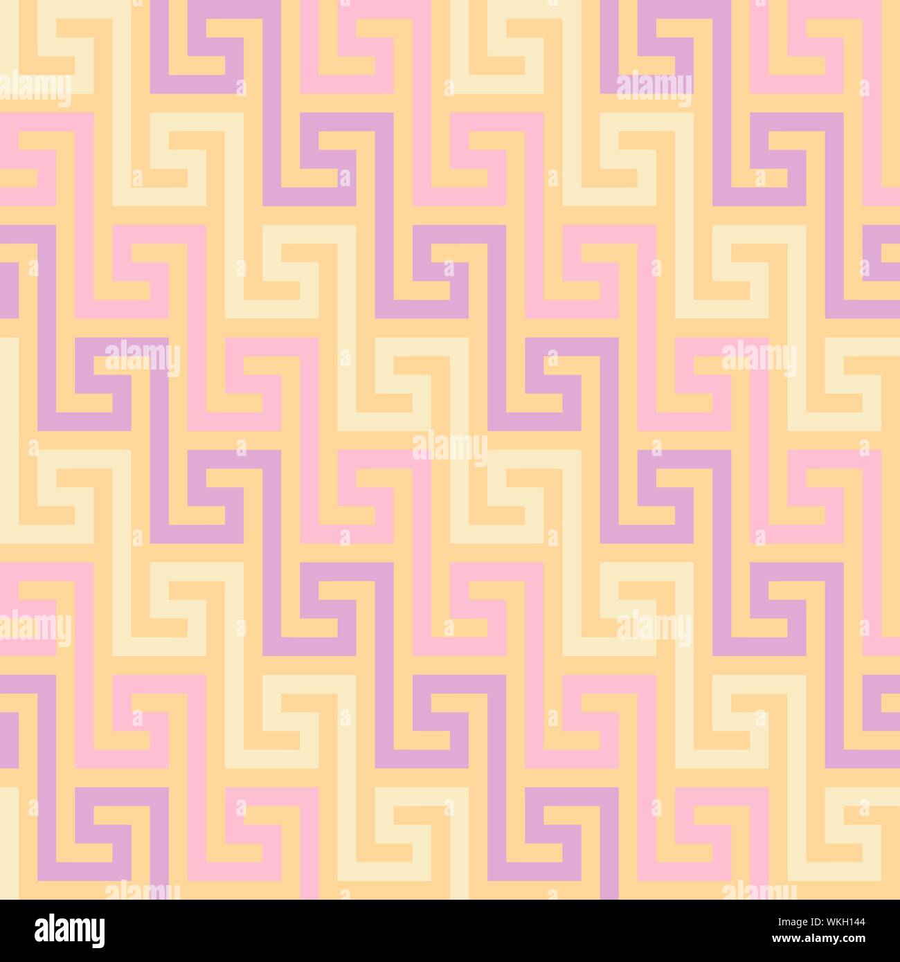Vector seamless ornamento greco, Meandro Illustrazione Vettoriale