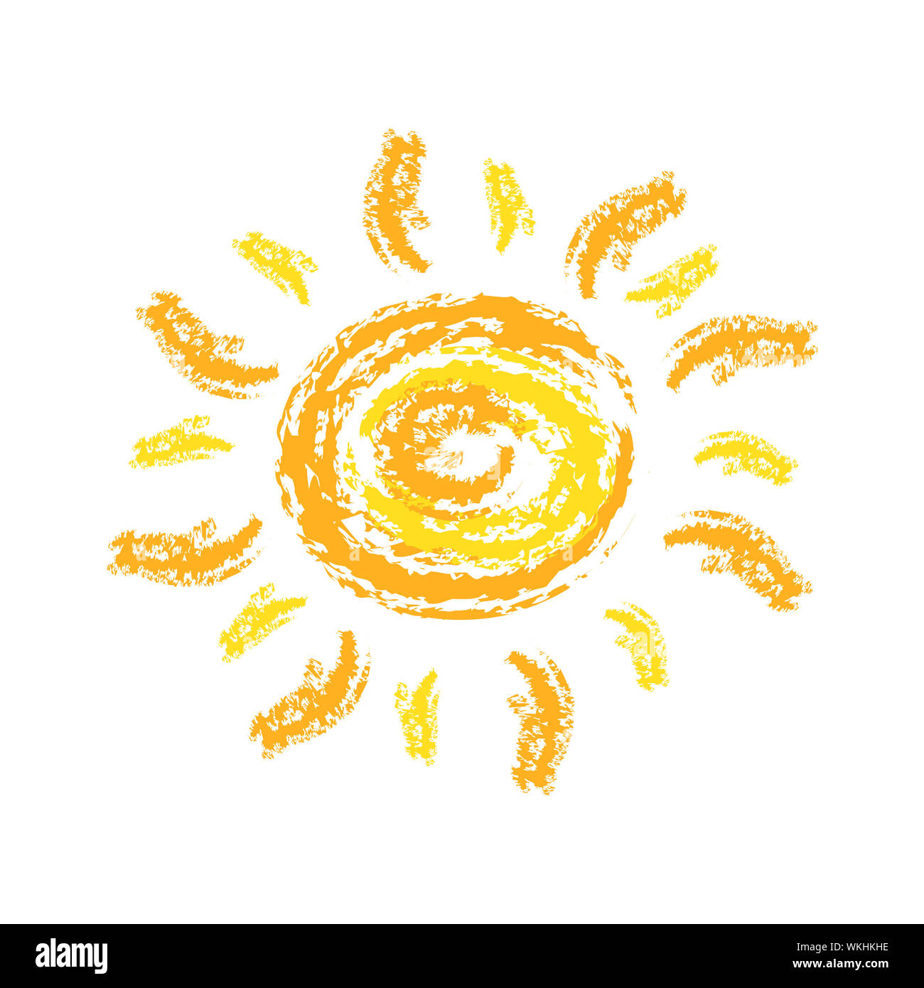 Raggi di sole che rappresentano il periodo estivo e Sunny Foto Stock