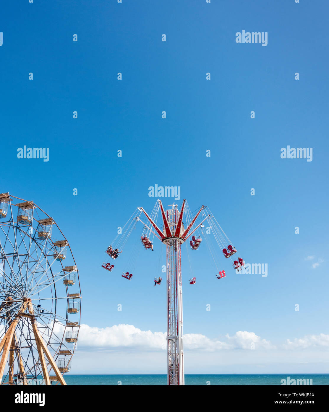 Star Flyer a Bridlington fronte mare luna park East Yorkshire 2019 Foto Stock