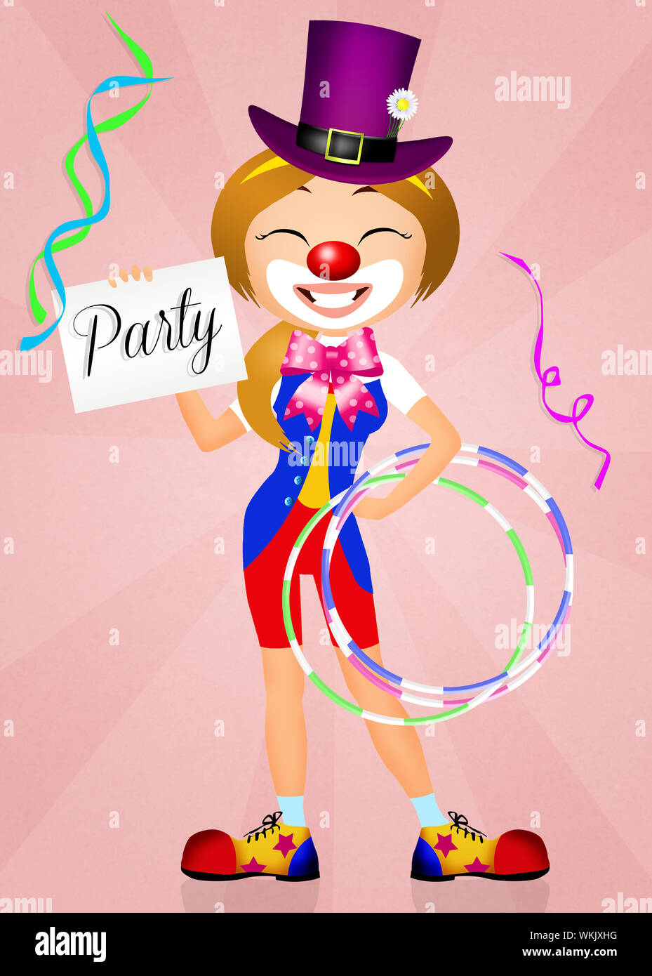 Clown party Foto Stock