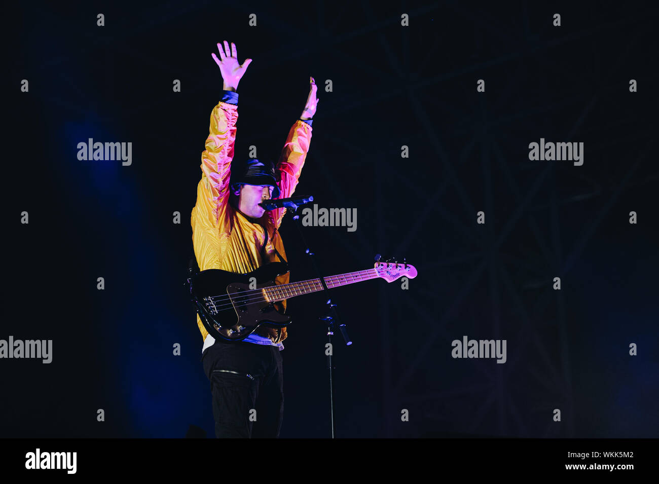 Milano Italia 31 Agosto 2019 Twenty One piloti live a Milano le rocce © Giulia Manfieri / Alamy Foto Stock