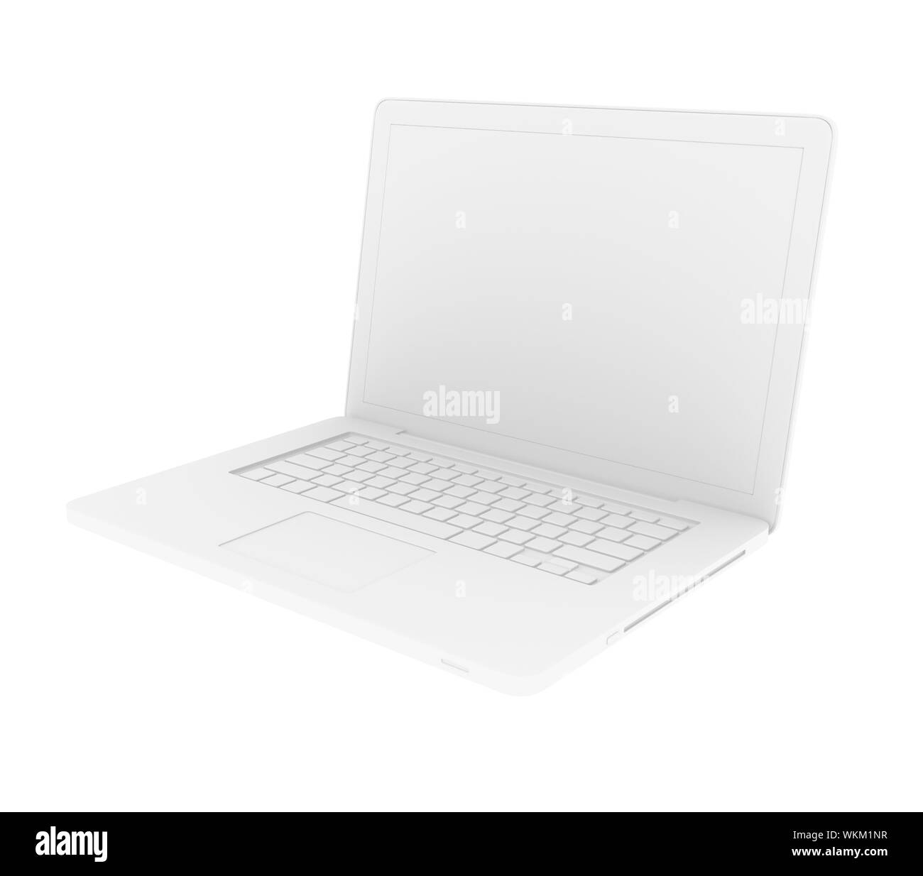 Laptop. Isolato su sfondo bianco con spazio vuoto Foto Stock