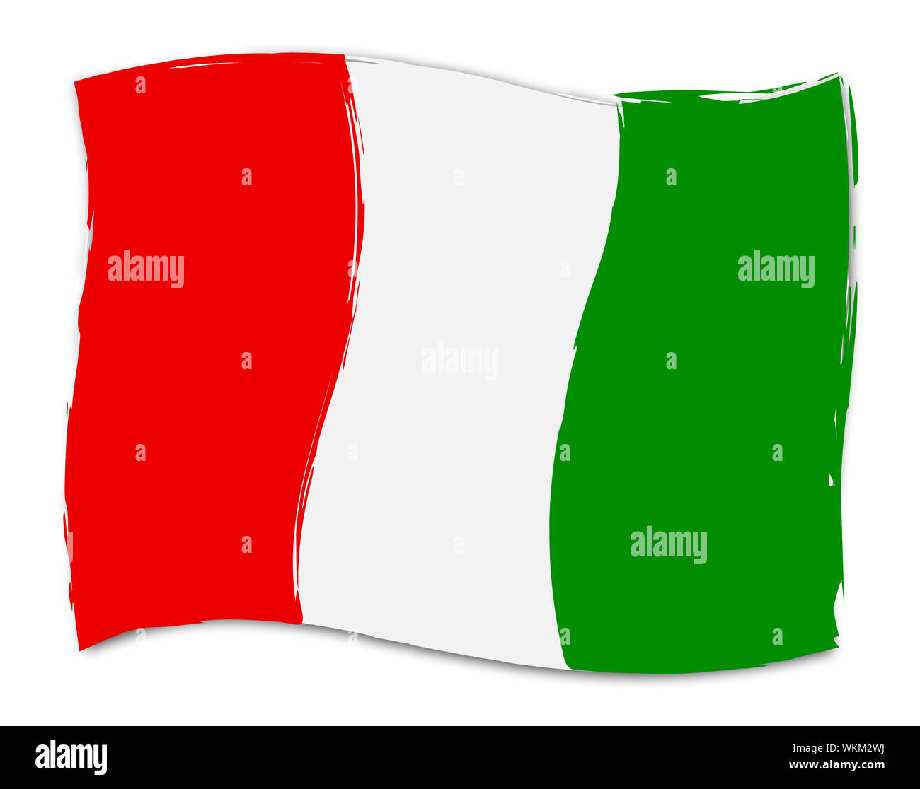 Bandiera ungherese in rappresentanza di Euro europei e Ungheria Foto Stock