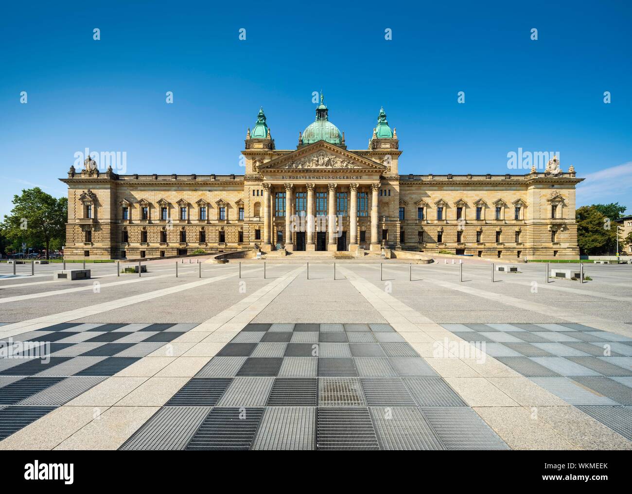 Il Tribunale amministrativo federale di Germania, ex corte suprema del Reich tedesco, Lipsia, Sassonia, Germania Foto Stock