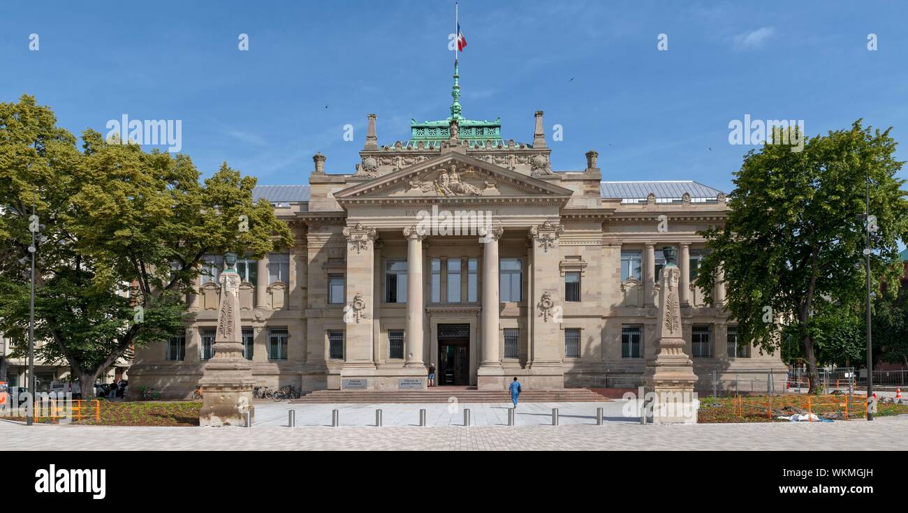 Palazzo di Giustizia, il Palais de Justice, Strasburgo, Francia Foto Stock