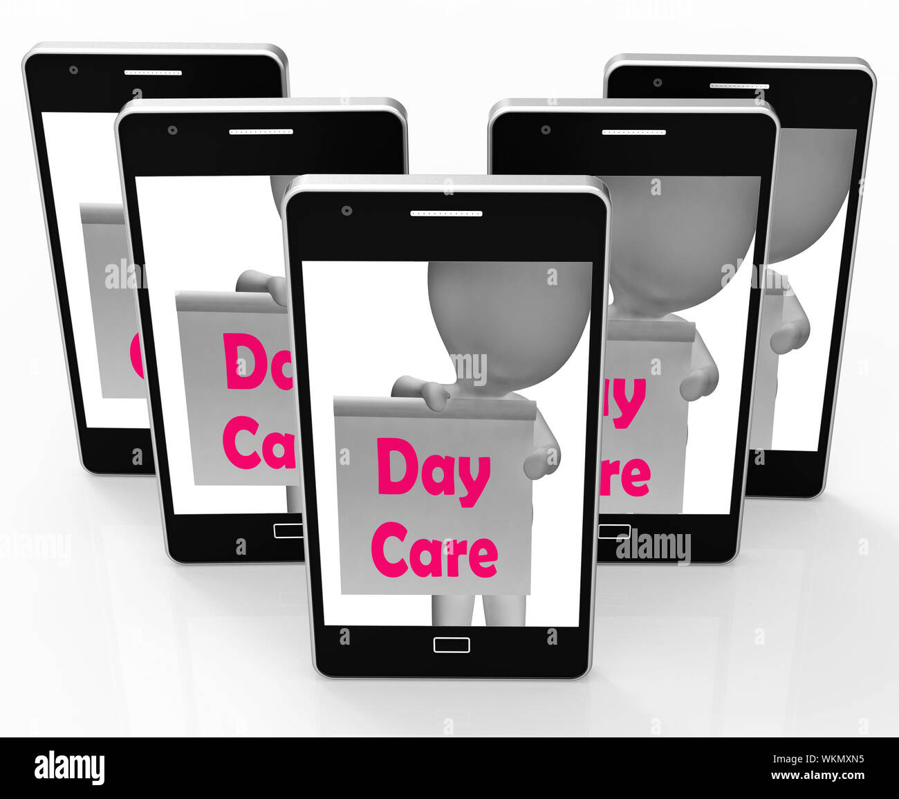 Per la cura giornaliera del significato di segno Centro per l'Infanzia Foto Stock