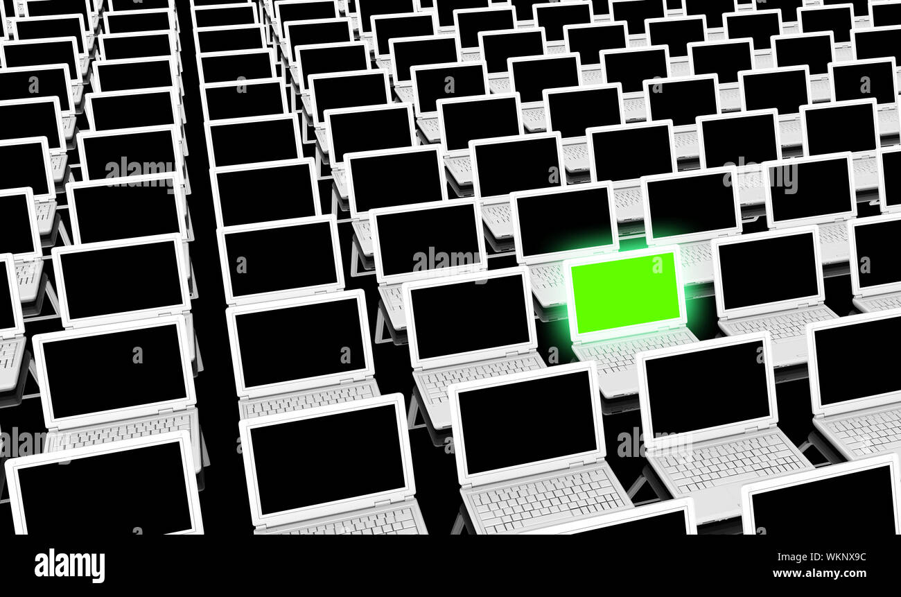 Omputer formazione per imparare come un concetto Foto Stock