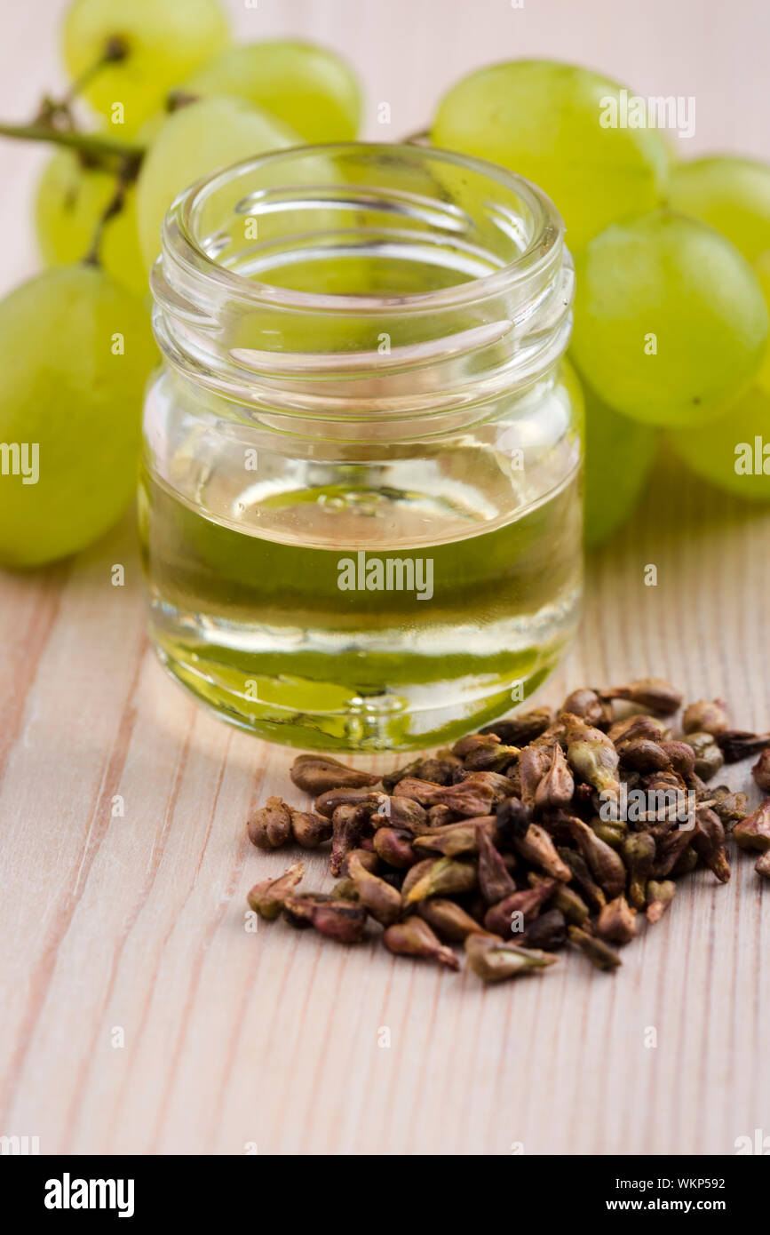 olio di vinacciolo Foto Stock