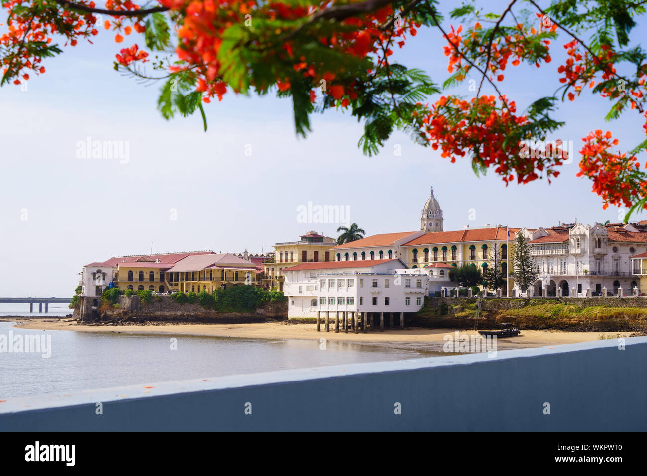 Attrazioni turistiche e la destinazione SCENIC. Vista di Casco Antiguo nella città di Panama Foto Stock