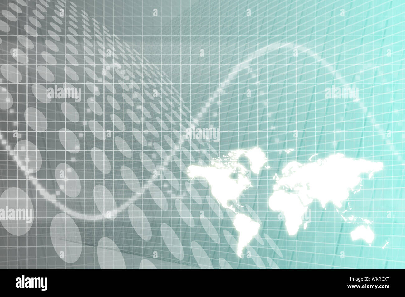 Global Business sfondo astratto Foto Stock