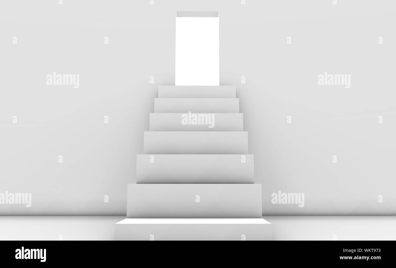 Il rafforzamento in luce bianca in 3D Foto Stock