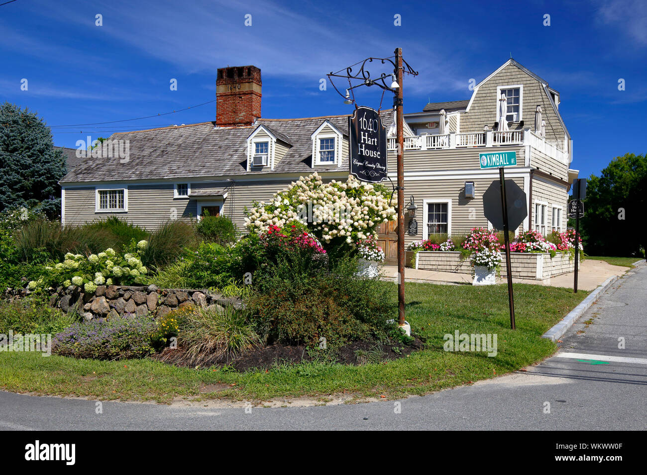 1640 Hart House, 51 Linebrook Road, Ipswich, MA Foto Stock