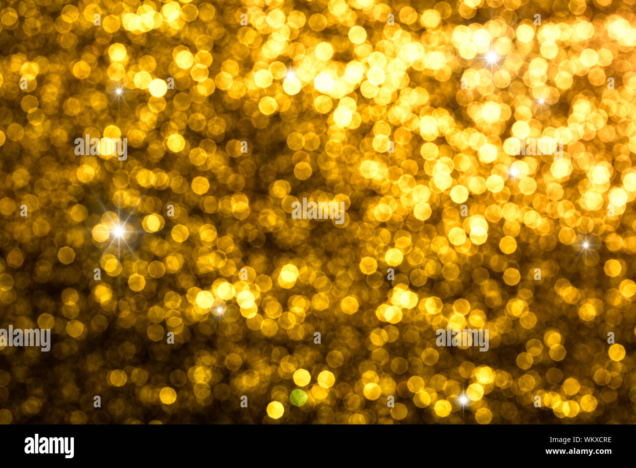 Riflessioni circolare di luci di Natale Foto Stock