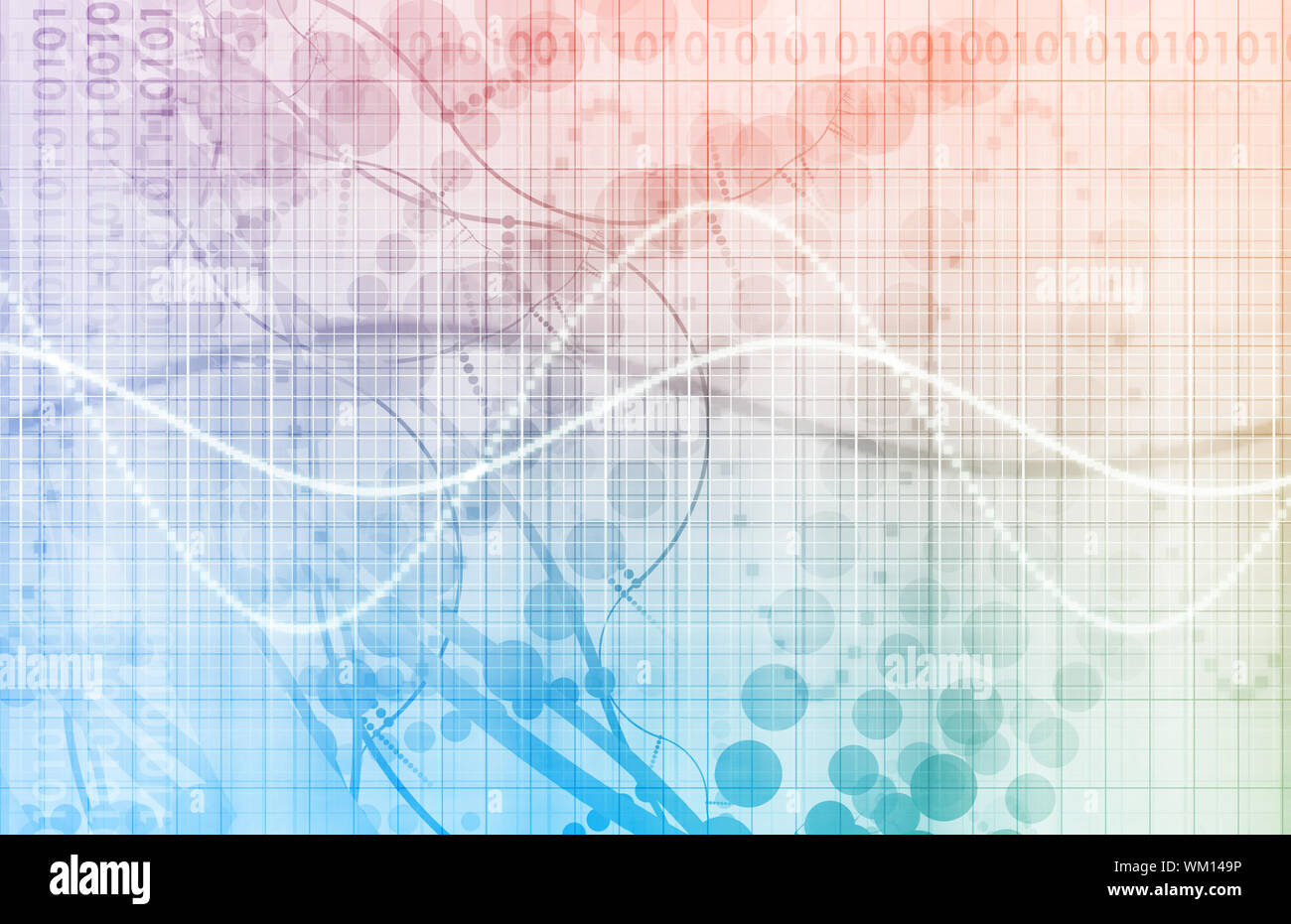 La tecnologia virtuale con filtraggio dei dati Web Art Foto Stock