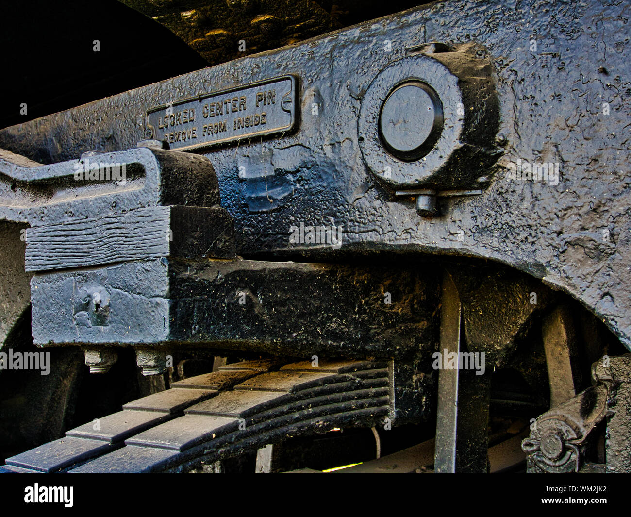 ALCO Treno a Vapore dettaglio del motore Foto Stock