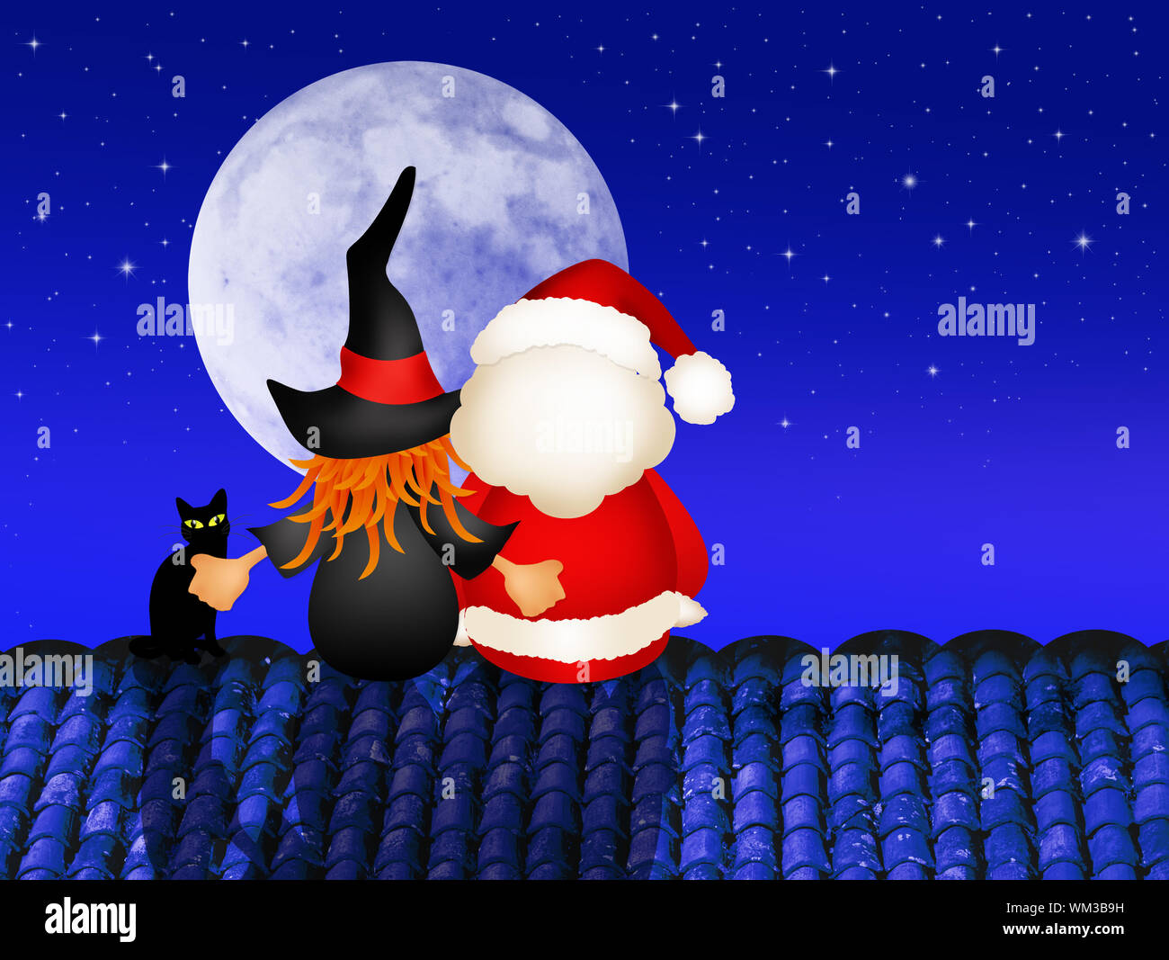 Immagini Befana E Babbo Natale.Epifania E Babbo Natale Foto Stock Alamy
