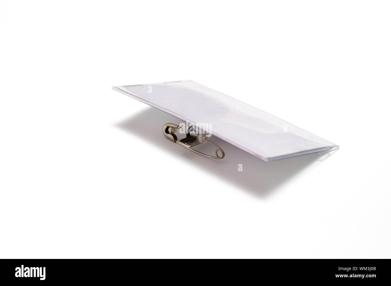 Il nome di plastica tag Foto Stock