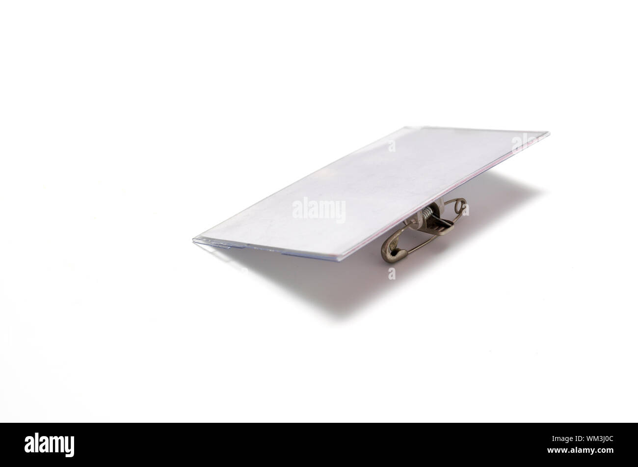 Il nome di plastica tag Foto Stock