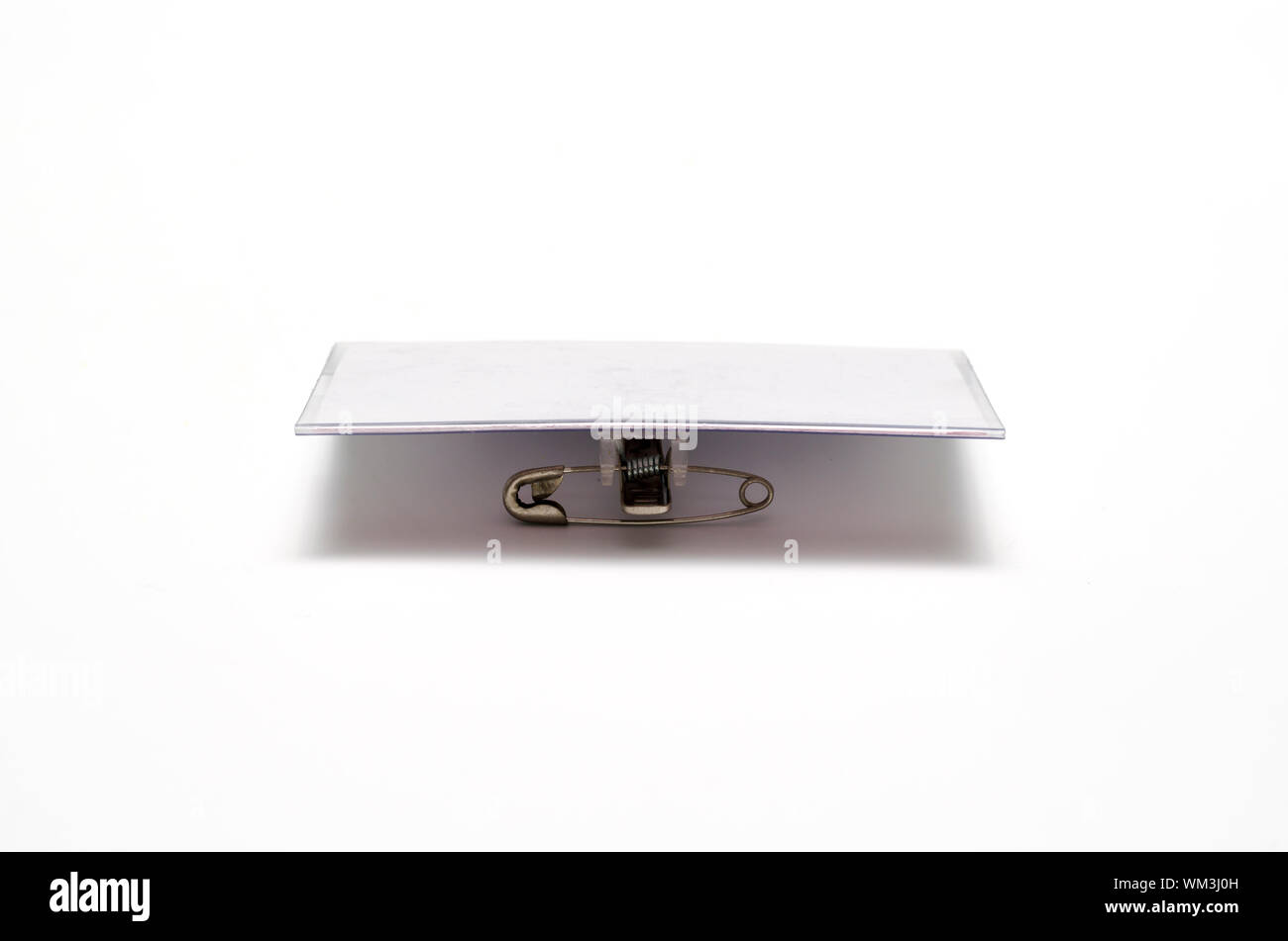 Il nome di plastica tag Foto Stock