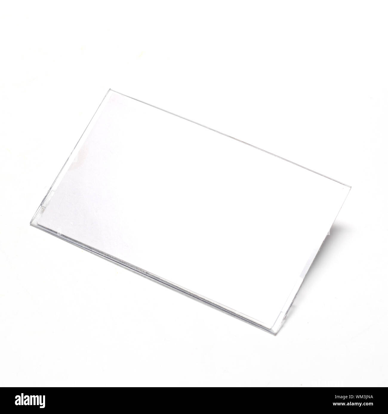 Il nome di plastica tag Foto Stock