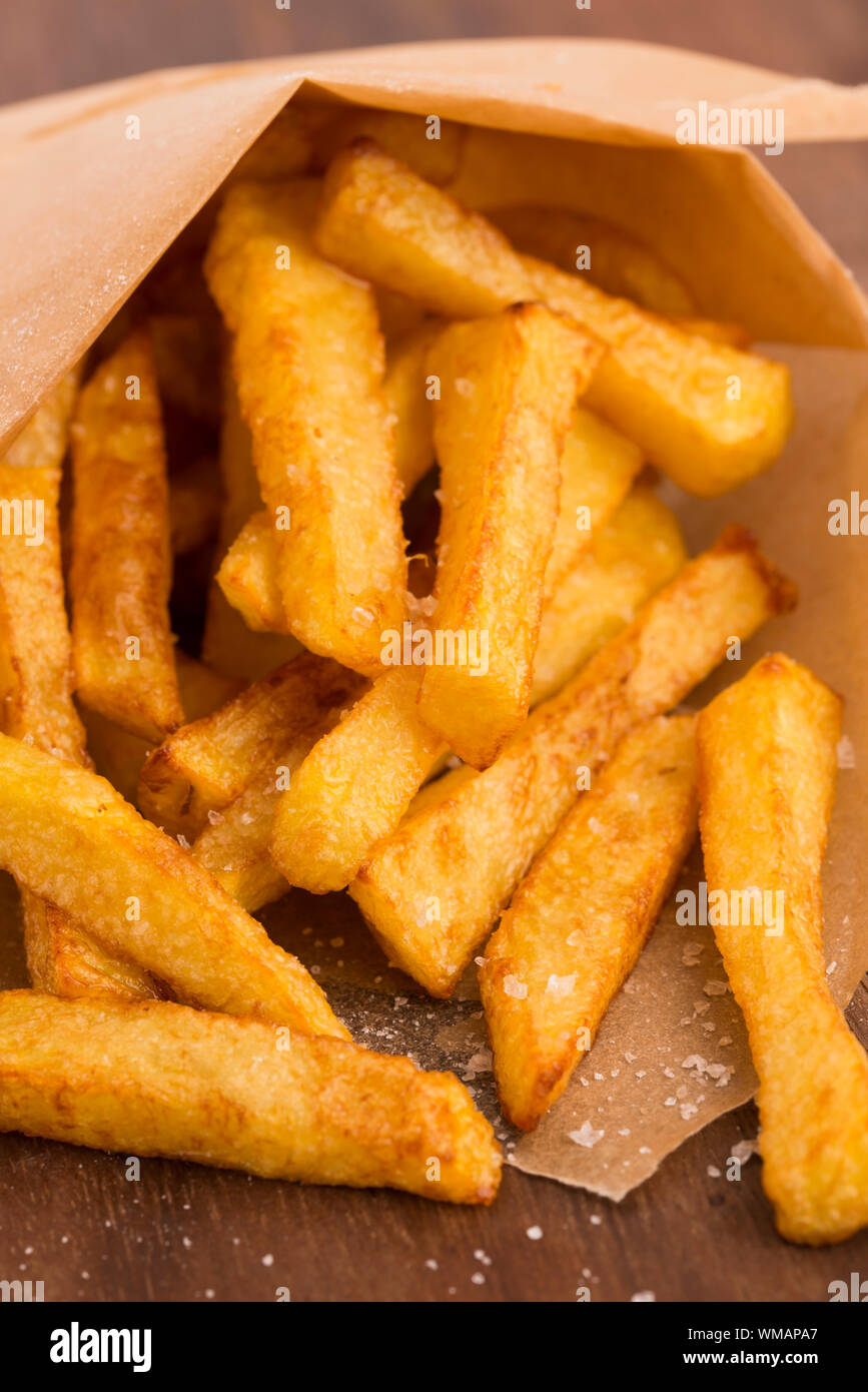 Patatine fritte di patate Foto Stock