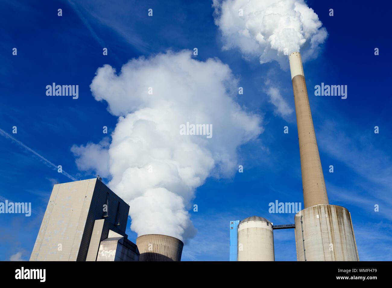 Centrali elettriche a carbone, Mehrum, distretto di Peine, Bassa Sassonia, Germania, hard centrali a carbone vegetale Foto Stock