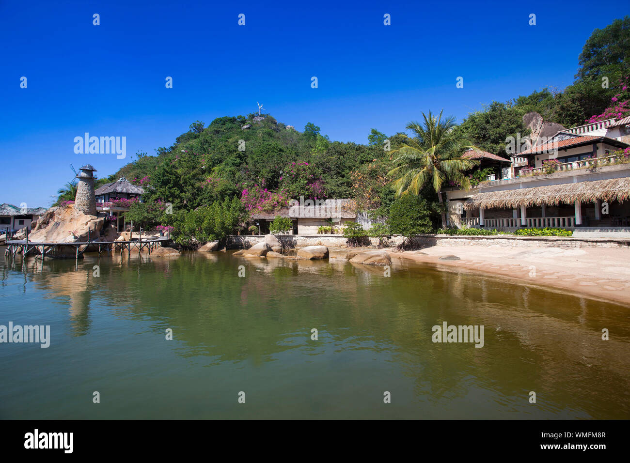 Bungalow resort Ngoc Suong, in Cam Ranh Bay, sul mare della cina del sud, Nha Trang, Vietnam Asia Foto Stock