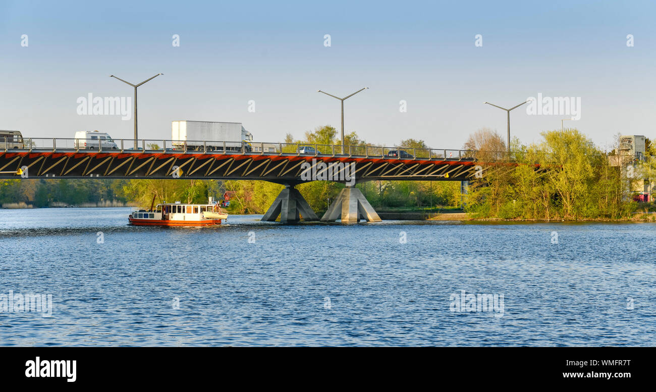 Wasserstadtbruecke, Haselhorst, Spandau, Berlino, Deutschland, Wasserstadtbrücke Foto Stock