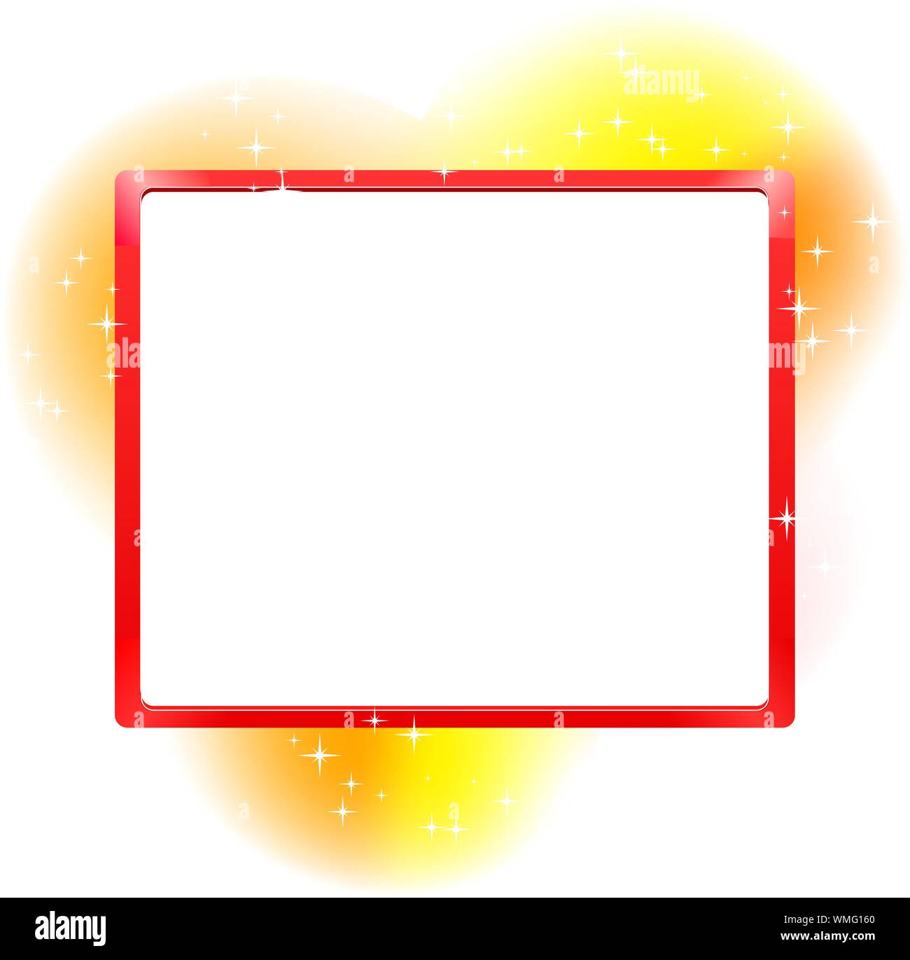 Abstract sfondo con telaio arancione per il testo, illustrazione vettoriale Illustrazione Vettoriale