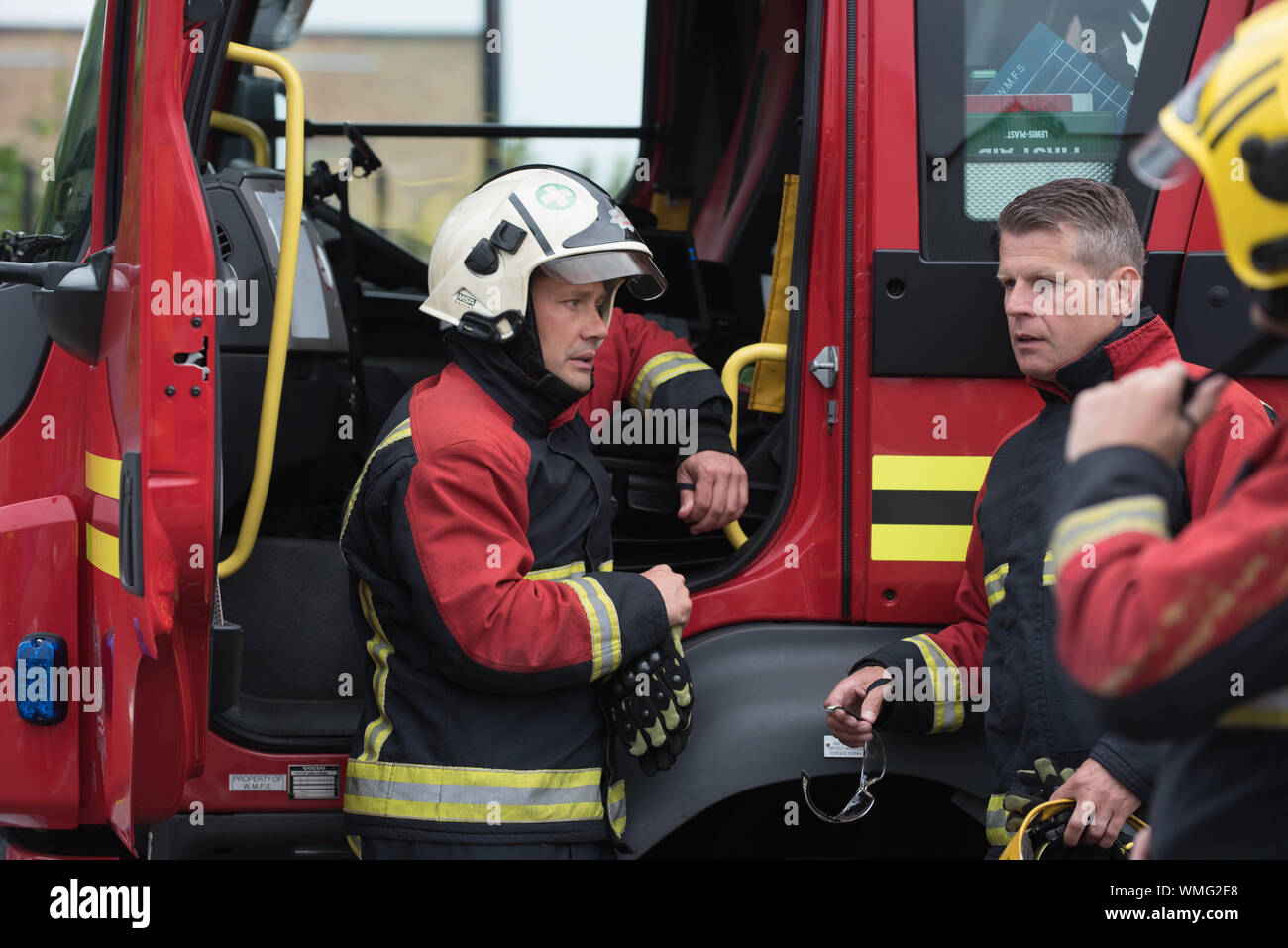 Vigili del fuoco del Regno Unito Foto Stock