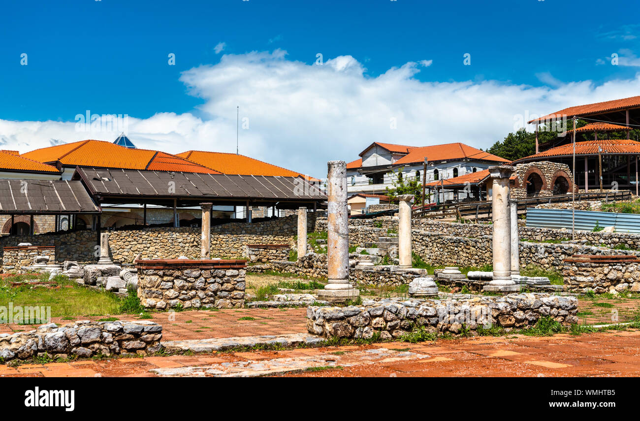 Plaosnik sito archeologico nel nord della Macedonia Foto Stock