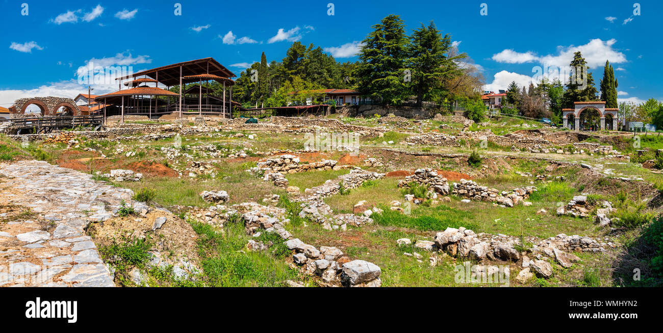 Plaosnik sito archeologico nel nord della Macedonia Foto Stock