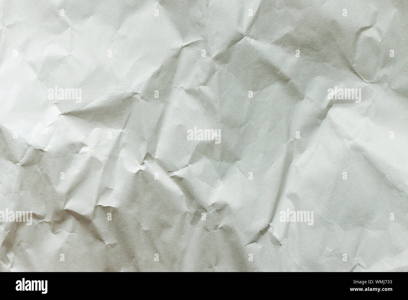 Crumpled libro bianco sullo sfondo. Concetto di ecologia, rifiuti zero, ecologico di imballaggio. Foto Stock