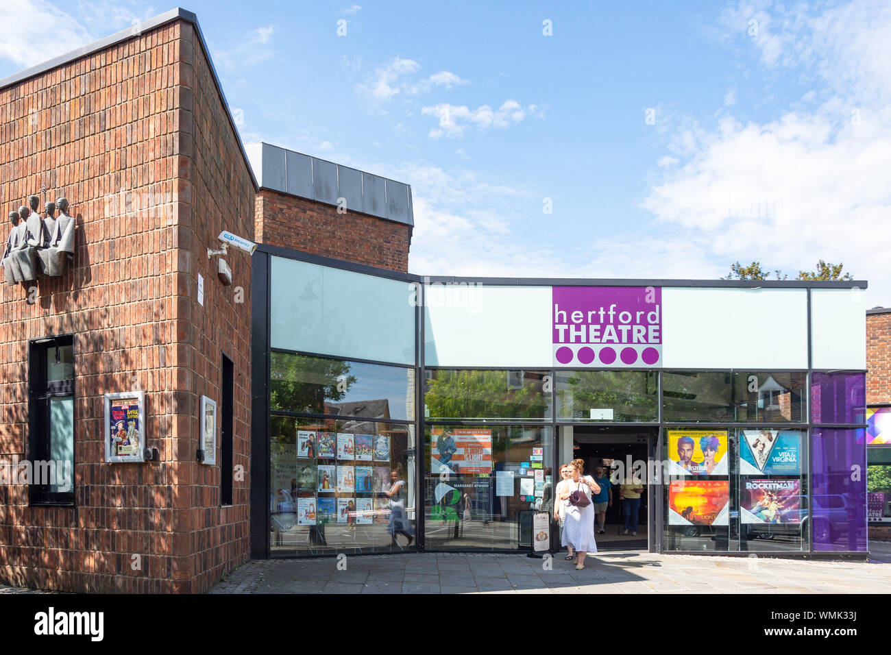 Hertford Theatre, il lavaggio, Hertford, Hertfordshire, England, Regno Unito Foto Stock
